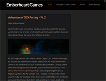 Tablet Screenshot of emberheartgames.com
